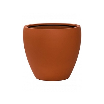 Кашпо Pottery Pots Fiberstone revival matt terracotta bun XL размер  Диаметр — 60 см
