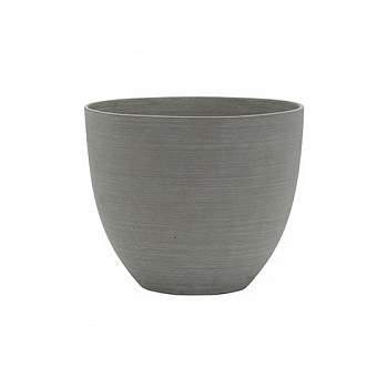 Кашпо Pottery Pots Refined coral M размер clouded grey, серого цвета  Диаметр — 25 см