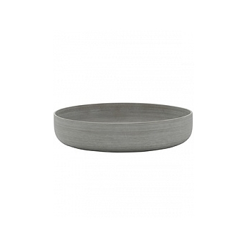 Кашпо Pottery Pots Refined eav low S размер clouded grey, серого цвета  Диаметр — 33 см