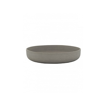 Кашпо Pottery Pots Refined eav low XS размер clouded grey, серого цвета  Диаметр — 30 см