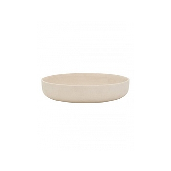 Кашпо Pottery Pots Refined eav low XS размер natural white, белого цвета  Диаметр — 30 см