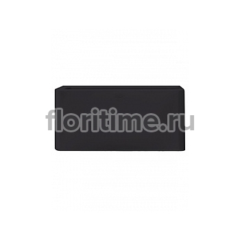 Кашпо Otium quadris long black, чёрного цвета Длина — 90 см Высота — 45 см