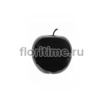 Яблоко декоративное Pottery Pots Apple glossy black, чёрного цвета L размер  Диаметр — 53 см Высота — 56 см