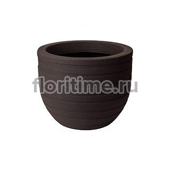 Кашпо Elho Allure ribbon bark brown, коричнево-бурого цвета диаметр - 40 см высота - 31 см