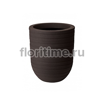 Кашпо Elho Allure ribbon high bark brown, коричнево-бурого цвета диаметр - 43 см высота - 61 см