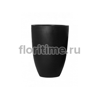 Кашпо Pottery Pots Fiberstone ben black, чёрного цвета L размер диаметр - 40 см высота - 55 см