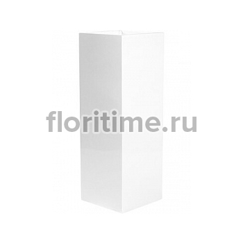Кашпо Pottery Pots Fiberstone glossy white, белого цвета ying длина - 40 см высота - 150 см