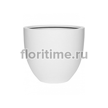 Кашпо Pottery Pots Fiberstone matt white, белого цвета jesslyn M размер диаметр - 60 см высота - 50.5 см