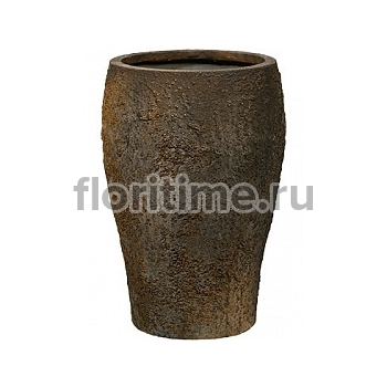 Кашпо Pottery Pots Oyster claire xs, imperial brown, коричнево-бурого цвета диаметр - 40 см высота - 33 см