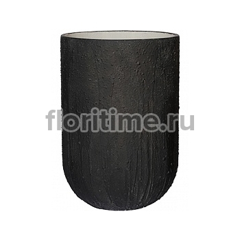 Кашпо Pottery Pots Raw cody high M размер burned black, чёрного цвета диаметр - 35 см высота - 51 см