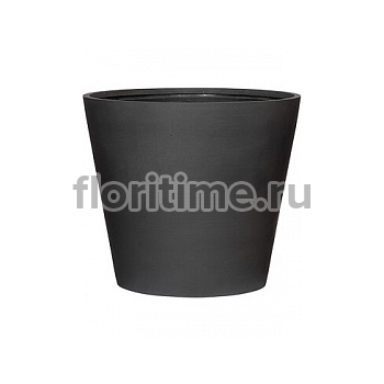 Кашпо Pottery Pots Refined bucket M размер volcano black, чёрного цвета диаметр - 58 см высота - 50 см