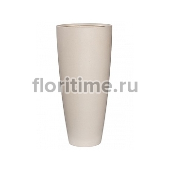 Кашпо Pottery Pots Refined dax L размер natural white, белого цвета диаметр - 37 см высота - 80 см