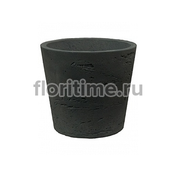 Кашпо Pottery Pots Rough mini bucket xxxs black, чёрного цвета washed диаметр - 8.6 см высота - 7.2 см