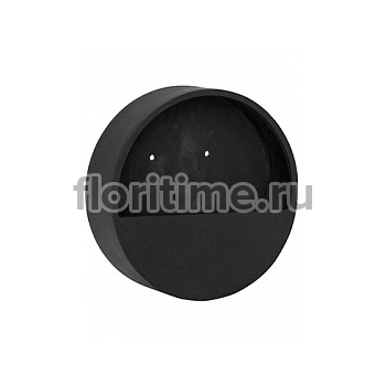 Подвесное Кашпо Pottery Pots Natural wally (hanging) XS размер round black, чёрного цвета диаметр - 30 см