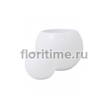Кашпо Fleur Ami Premium globe white, белого цвета диаметр - 60 см высота - 45 см