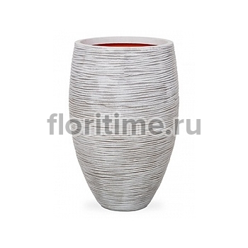 Кашпо Capi Nature rib nl vase vase elegant deLuxe ivory, цвет слоновая кость диаметр - 45 см высота - 72 см