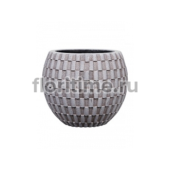 Кашпо Capi Nature vase eggplanter 2-й размер wave ivory, цвет слоновая кость диаметр - 12 см высота - 9 см