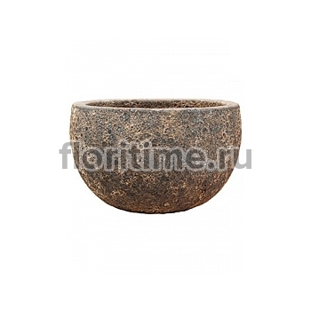 Кашпо Nieuwkoop Lava bowl relic rust metal диаметр - 40 см высота - 24 см