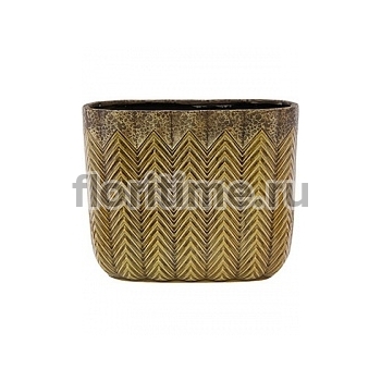 Кашпо Nieuwkoop Indoor pottery planter cecil ochre (per 3 pcs.) длина - 29 см высота - 24 см