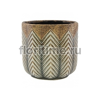 Кашпо Nieuwkoop Indoor pottery pot cecil светло-голубого цвета (per 6 pcs.) диаметр - 14 см высота - 13 см