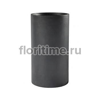 Кашпо Nieuwkoop Basic cylinder dark grey, серого цвета (with технический горшок) диаметр - 30 см высота - 55 см