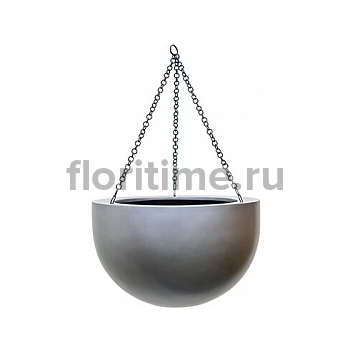 Подвесное Кашпо Nieuwkoop Gradient hanging bowl matt grey, серого цвета диаметр - 38 см высота - 24 см
