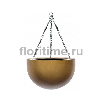 Подвесное Кашпо Nieuwkoop Gradient hanging bowl matt honey диаметр - 38 см высота - 24 см