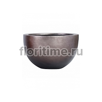 Кашпо Nieuwkoop Metallic под цвет серебра leaf bowl matt coffee диаметр - 59 см высота - 38 см