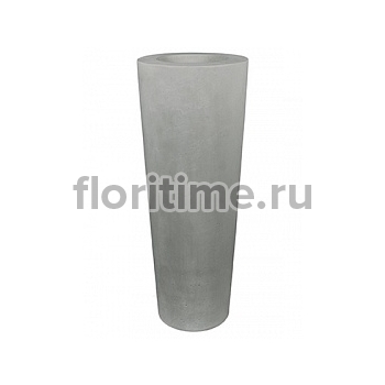 Кашпо Nieuwkoop Conical planter grey, серого цвета диаметр - 48 см высота - 110 см