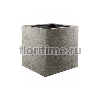 Кашпо Nieuwkoop Grigio cube natural-фактура под бетон длина - 80 см высота - 80 см