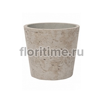 Кашпо Nieuwkoop Rough mini bucket xxxs grey, серого цвета washed диаметр - 8.6 см высота - 7.2 см