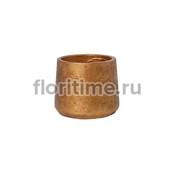 Кашпо Nieuwkoop Rough patt M размер metallic copper диаметр - 15 см высота - 14 см