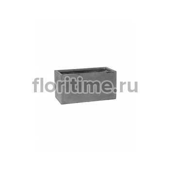 Кашпо Nieuwkoop Fiberstone balcony grey, серого цвета XS размер длина - 40 см высота - 20 см