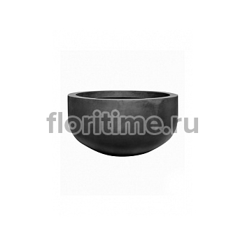 Кашпо Nieuwkoop Fiberstone city bowl black, чёрного цвета S размер диаметр - 92 см высота - 50 см