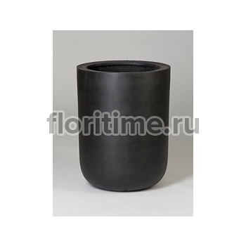 Кашпо Nieuwkoop Fiberstone dice black, чёрного цвета XL размер диаметр - 46 см высота - 60 см