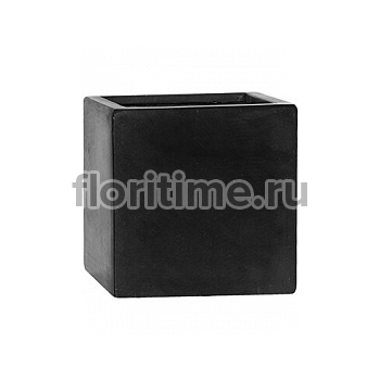 Кашпо Nieuwkoop Fiberstone fleur black, чёрного цвета M размер длина - 20 см высота - 20 см