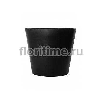 Кашпо Nieuwkoop Fiberstone jumbo cone black, чёрного цвета S размер диаметр - 83 см высота - 73 см