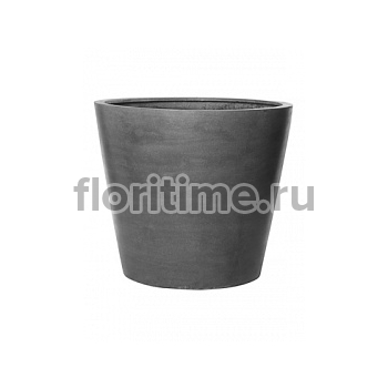 Кашпо Nieuwkoop Fiberstone jumbo cone grey, серого цвета S размер диаметр - 83 см высота - 73 см