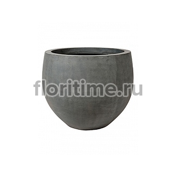 Кашпо Nieuwkoop Fiberstone jumbo grey, серого цвета orb L размер диаметр - 133 см высота - 114 см