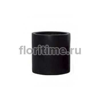 Кашпо Nieuwkoop Fiberstone puk black, чёрного цвета S размер диаметр - 15 см высота - 15 см