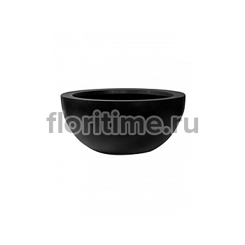 Кашпо Nieuwkoop Fiberstone vic bowl black, чёрного цвета M размер диаметр - 50 см высота - 23 см