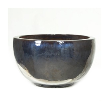 Кашпо Metal glaze bowl, керамика