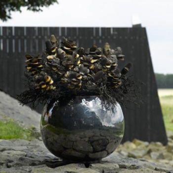 Кашпо Metal glaze globe, керамика