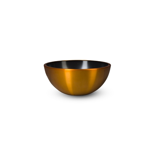 Кашпо Bowl золото-оранжевый, алюминий