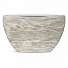 Кашпо Capi Nature planter oval high rib ivory, слоновая кость