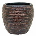 Кашпо Capi Nature row vase elegant 2-й размер brown, коричневый