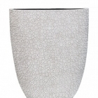 Кашпо Capi Nature wood oval planter 3-й размер ivory, слоновая кость