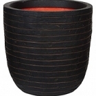 Кашпо Capi Tutch row nl planter ball dark brown, коричневый, тёмно-коричневый