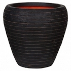 Кашпо Capi Tutch row nl vase taper round dark brown, коричневый, тёмно-коричневый