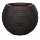 Кашпо Capi Tutch row nl vase vase ball black, чёрный